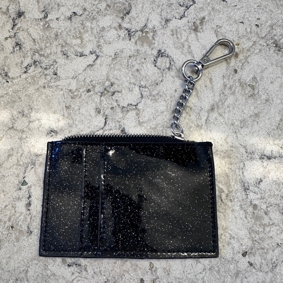 Sparkly Black Card Keychain - Picture 1 of 5